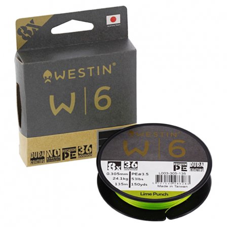 Westin W6 8 Braid Lime Punch 0.128mm 135m 5.5kg