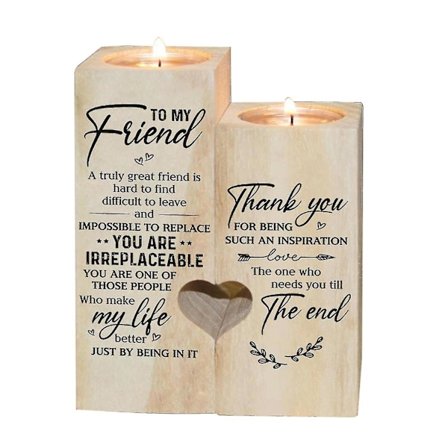 Ljusstake Till Min Bästa Kompis Tack För Att Du Är Så Inspirerande Fantastiska Presenter