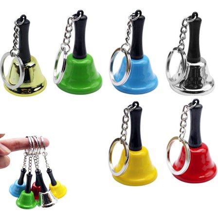 6 minikäsikelloa avaimenperillä, metallikelloja ja rannekellot - (6 väriä)