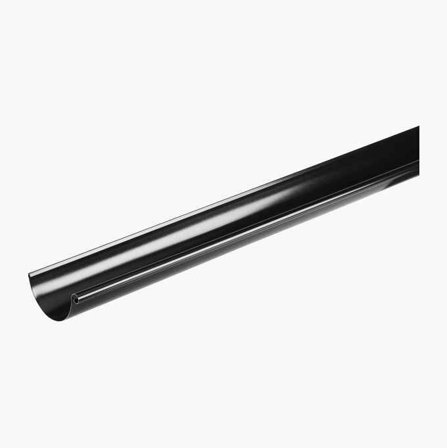 Biltema - Takdrenering Takrenne 2.3 m - Svartlakkert Varmforsinket Metall Med HBP Ytterlag, Oppfyller NS-EN 612 Og NS-EN 1462