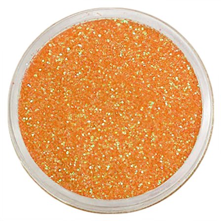 Negleglitter - Finkornet - Oransje - 8ml - Glitter