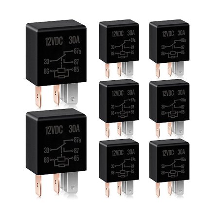 5-benet relæ 12V 30A relæ Multi Automotive relæ Bil Heavy Duty relæ til bilmotor udskiftning Acc [DB]