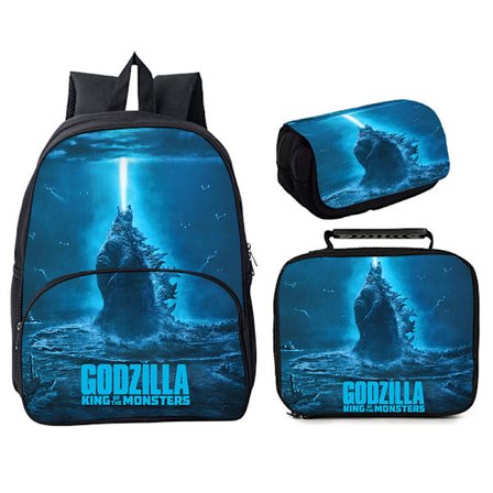 Godzilla vs King Kong tredelad 16" rundväska Style 4