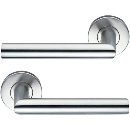 Sølv - Dørhåndtak Girlander Rustfritt Stål Rytme Disco Kvadrat 7