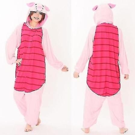 Halloween Unisex Onesie Kigurumi Fancy Dress Puku Hupparit Pyjamat Sleep Wear-9-1 - Perfet Porsas Piglet XL for 180-190cm