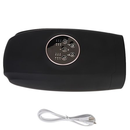 Elektrisk håndmassasjer Justerbar varm kompress Vibrasjonsfinger håndmassasjer