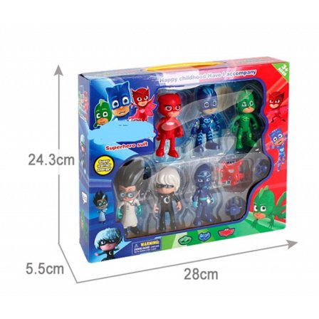 KZQ-6-pakke Pj Masks Kattedreng Kappe Actionfigurer Legetøj til Børn
