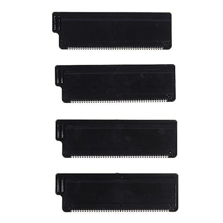 4x Reservedeler for ryggbarberhøvel, barberblad for hårfjerning