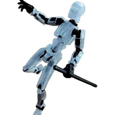 T13 Actionfigur, Titan 13 Actionfigur med 4 typer af våben og 3 typer af hænder, 3D-printet multi-leddet bevægelig T13 Actionfigur[HK]