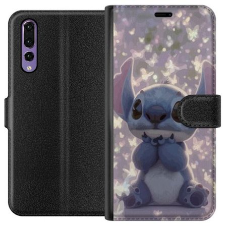 Kompatibelt Plånboksfodral till Huawei Huawei P20 Pro Stitch söt kawaii fjärilar ljus magisk Disney