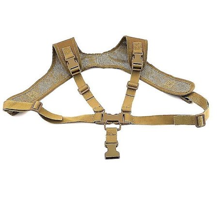 Khaki Multifunktionell Taktisk Rem Axelrem 600d Nylon Axelskydd Vapenrep Utomhus Expansion Sportsäkerhetsrep