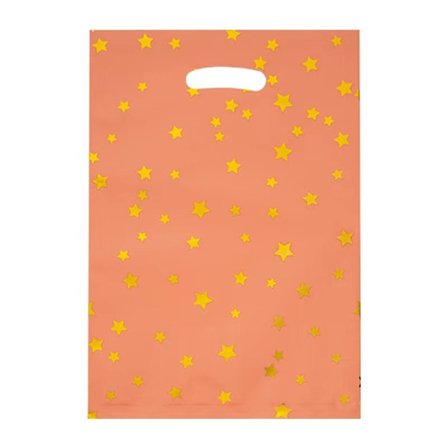 #100-pack Färgade Folie Presentpåsar med dragsko Multipack