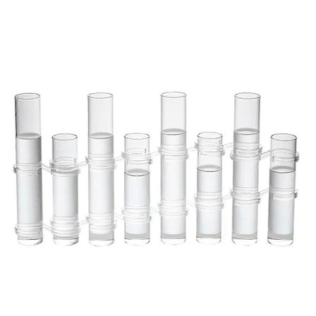 Hængslet Blomstervase Forskellige Højder Klar Cylinder Glas Reagensglas Formering Station, til Indendørs Dekoration