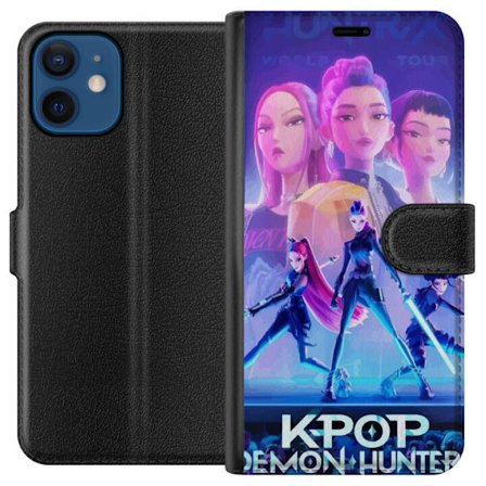 Kompatibelt Plånboksfodral till Apple Apple iPhone 12 Trendiga KPop Demon Hunters docka figur
