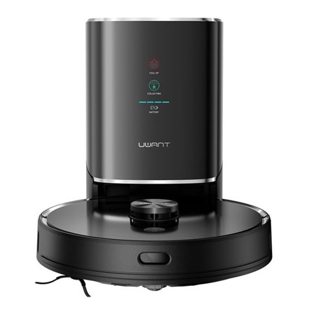 UWANT U100 robotti-imuri moppitoiminnolla + lataus-/puhdistusasema - musta