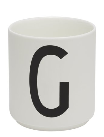 Design Letters | Porcelain Cup A-Z, Æ, Ø | 25 CL