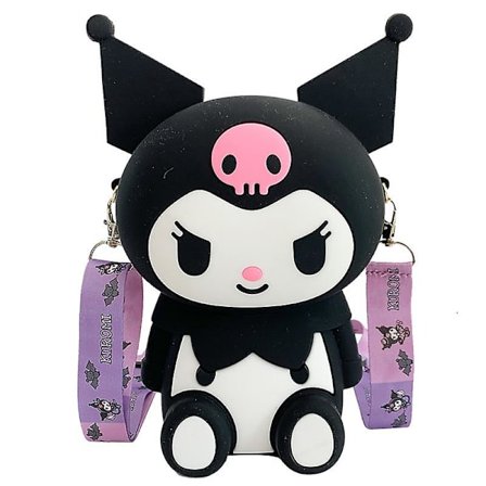 Anime Cartoon Kuromi Silikonväska Messenger Bag Barnväska