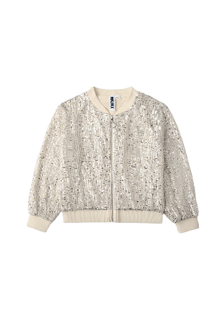 RIKIKI Bomberjacka med paljetter JOLINE Hoodies & sweatshirts Silver 98/104