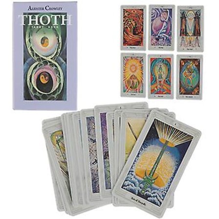 78 Kort Egyptisk Myte Divinasjon Aleister Crowley Thoth Tarot Lommeguidebok