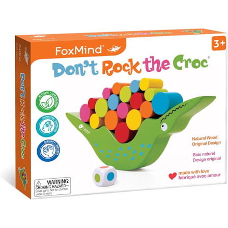 Foxmind Games Don't Rock The Croc, taaperoikäisten poikien ja tyttöjen pelit, lasten pelit 3-5 vuotiaille, moninpeli 3-vuotiaiden lautapelit perheen 