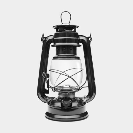 Stormlamp / stormlantaarn NOCK Mysingen X, 250 mm, zwart, met lont