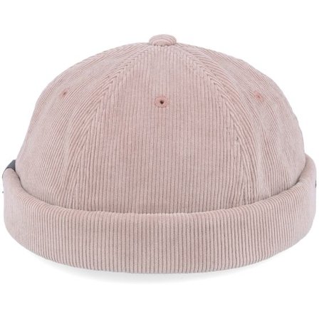Reell - Rosa docker Beanie - Silver Pink Corduroy Docker @ Hatstore