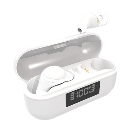 Bluetooth-kompatibla hörlurar In-ear Noise Cancelling Game Music White