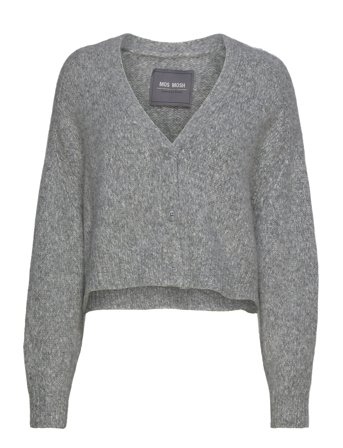 MOS MOSH Mmzela Warm Knit Cardigan - Grey - L