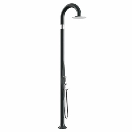 Doccia da giardino Arkema Funny Yin con doccino estraibile Antracite