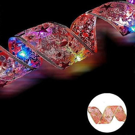 Nauha Keijuvalo Joulukoriste Joulukuusen Koristeet Kotiin 2023 Jouluvalot Navidad Natal Uusi Vuosi 2024