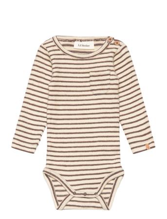 Nbmodo Ls Slim Body Lil Bodies Long-sleeved Multi/mønstret Lil'Atelier*Betinget Tilbud