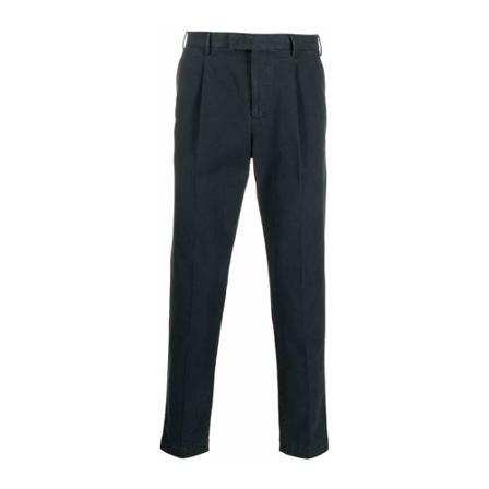 PT Torino, Master 1 Pleat Pants Niebieski, Mężczyzna, Rozmiar: XL