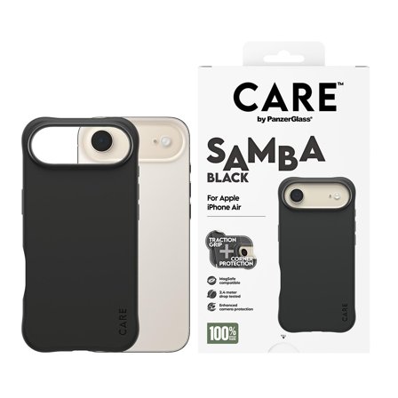 PanzerGlass CARECASE FASH SAMBA BLACK W. MAGSAFE IPHONE 17 ACCS