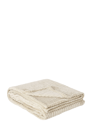 Åhléns Home Pläd SOFT 130x170 cm Filtar & plädar Beige ONESIZE