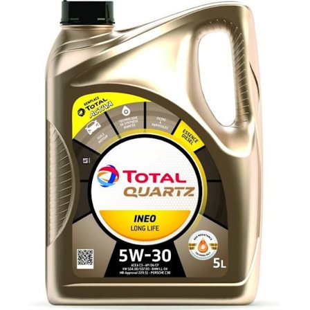 TOTAL OLJA BENSIN OCH DIESELMOTOR 5L QUARTZ INEO LONG LIFE 5W30