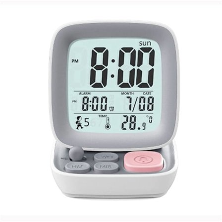 Vækkeur Digitalt Vækkeur Børns til opladning Hjem Retro Lille Computer Bordur Vække op artefakt Desktop Smart Ur Ur