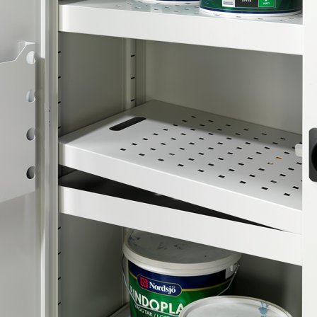 Fachboden für Chemikalienschrank