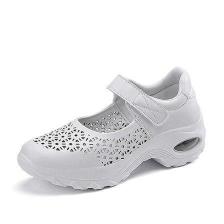 Comfort Working Sneaker Shoes Justerbara Andningsbara kilar Slip-on Walking Sneaker Fitness Casual Skor Mary Jane Sneaker