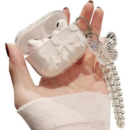 Suloinen Airpod pro läpinäkyvä kotelo avaimenperällä - varastossa