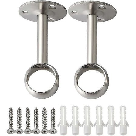 Gardinstangsbeslag Garderobestangsbeslag Med Skruer Loftbeslag Diameter 32mm, 2 Stk. 32mm