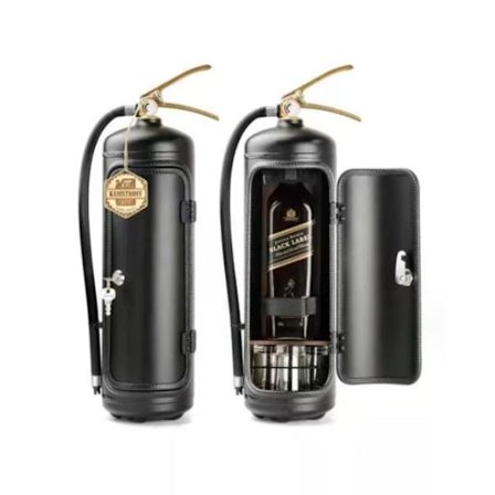 Brandslukningsapparat Minibar Vinkælder Perfekt gave til mænd sort