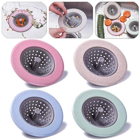 Drain Strainer Drain Plug Strainer Basket Bathroom Sink Strainer Kitchen Sink Strainer Kitchen Sink Stopper Strainer Kitchen Sink Filter (pack Of