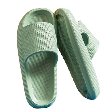Sommer-slides tøfler plattform strand sandaler Unisex tøfler Hurtig tørkende.34-35.Grønn