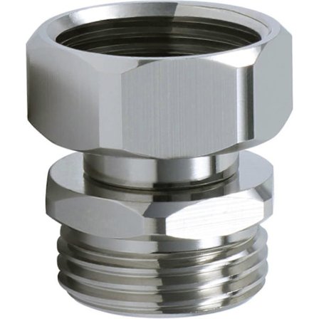 Puutarhaletkun kääntyvä adapteri, 3/4 GHT massiivimessingistä letkuliittimet, 3/4 GHT naaras x IIN