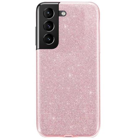 Glitter Skal För Samsung Galaxy S22 Plus - Roséguld Rosa Guld
