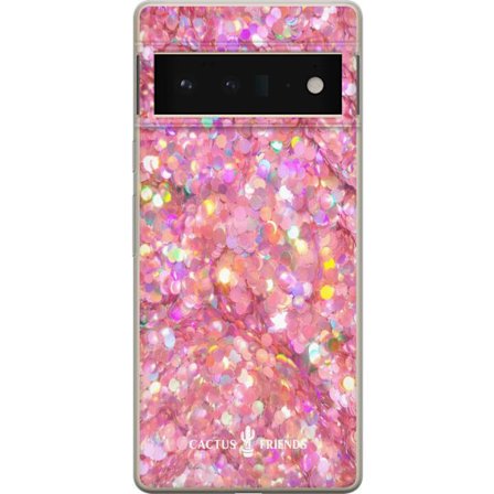 Yhteensopiva Puhelinkuori Google Google Pixel 6 Pro Cactus and Friends – PinkGlitter