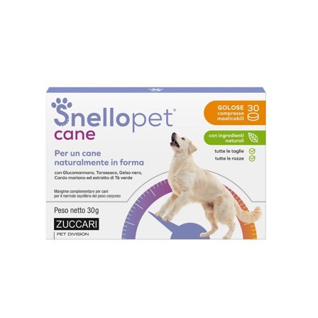 Zuccari Snellopet Cane 30 Compresse Masticabili