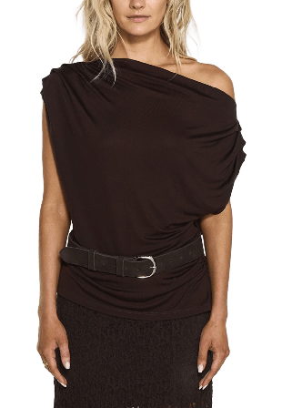 Twist & Tango Narina Top T-shirts toppar Dam Brun M