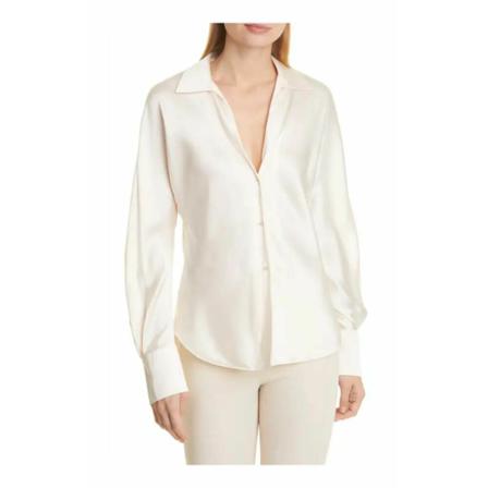 Vince, Blouse Wit, Dames, Maat:L