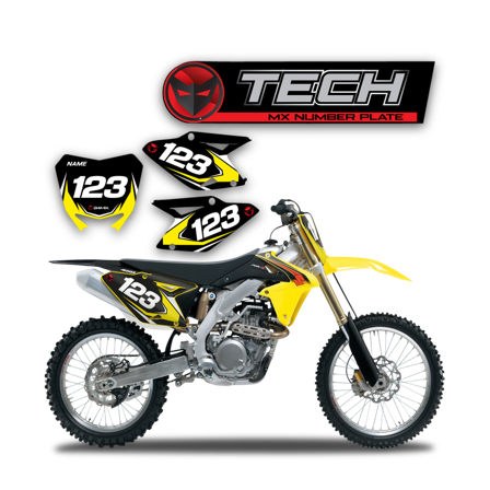 Grafiki na Tablicę pod Numer Startowy Tech - Suzuki RM 125 1980-2009